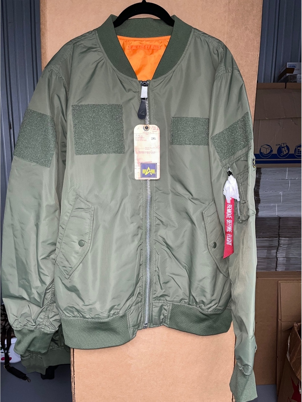 Alpha Industries MA 1 Bomber Jacket Sage Green